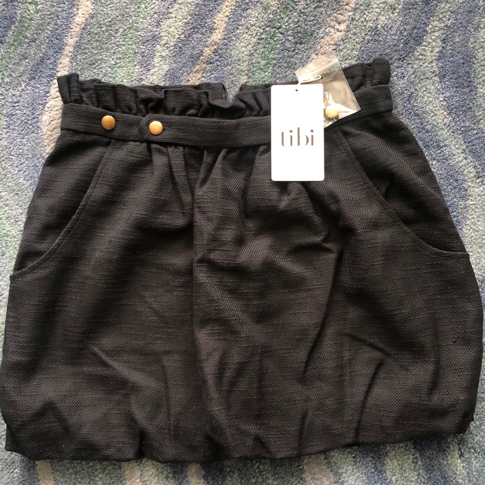 Brand New NWT Tibi Black Skirt Size 8